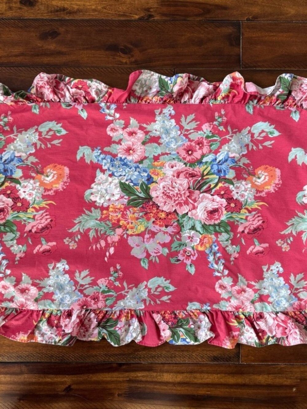 Ralph Lauren Beach House South Hampton Ruffled Pillow Shams King Floral - Picture 2 of 13